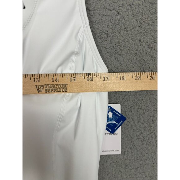 Attraco Women's Scalloped Edge White Athletic Dress Size Large New With Tag's. - Picture 7 of 8